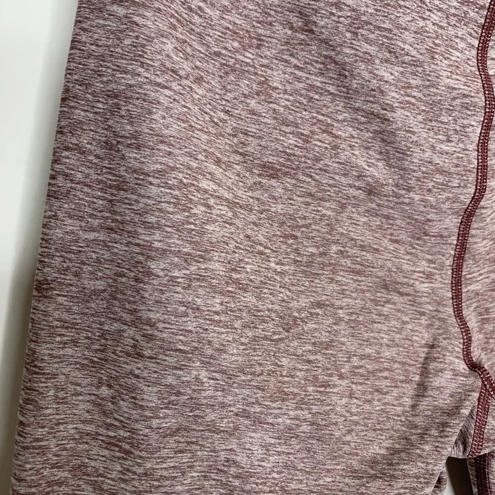 Alo Yoga High Waisted Mauve Alosoft Flow Bike Shorts Womens Small